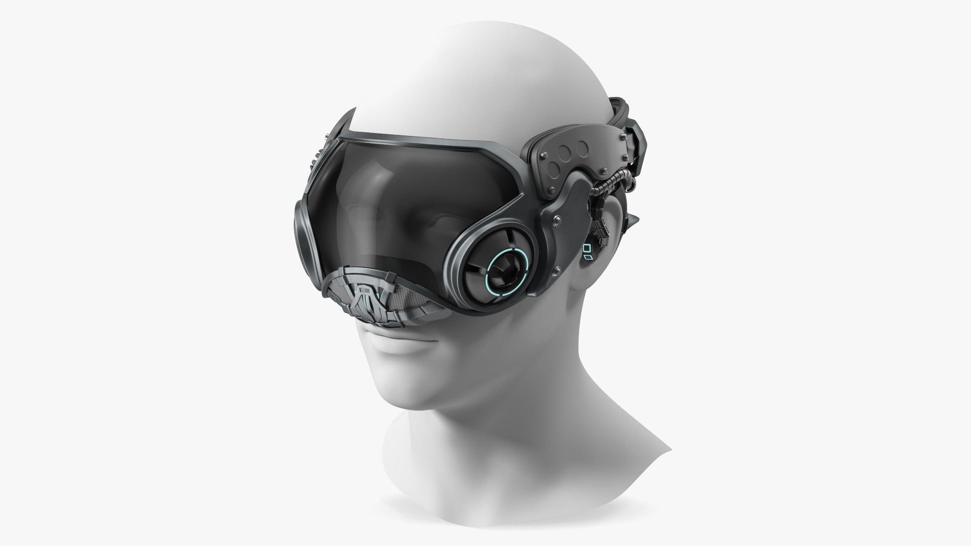 Sci-fi Head Mask New 3D model preview