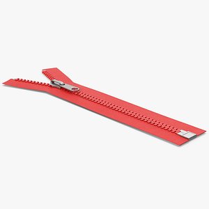 Red Zipper And Slider
