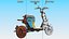 Segway eMoped C80 Blue Rigged