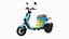 Segway eMoped C80 Blue Rigged