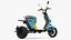 Segway eMoped C80 Blue Rigged