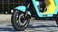 Segway eMoped C80 Blue Rigged