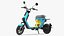 Segway eMoped C80 Blue Rigged