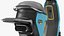 Segway eMoped C80 Blue Rigged