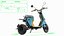 Segway eMoped C80 Blue Rigged