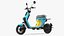 Segway eMoped C80 Blue Rigged
