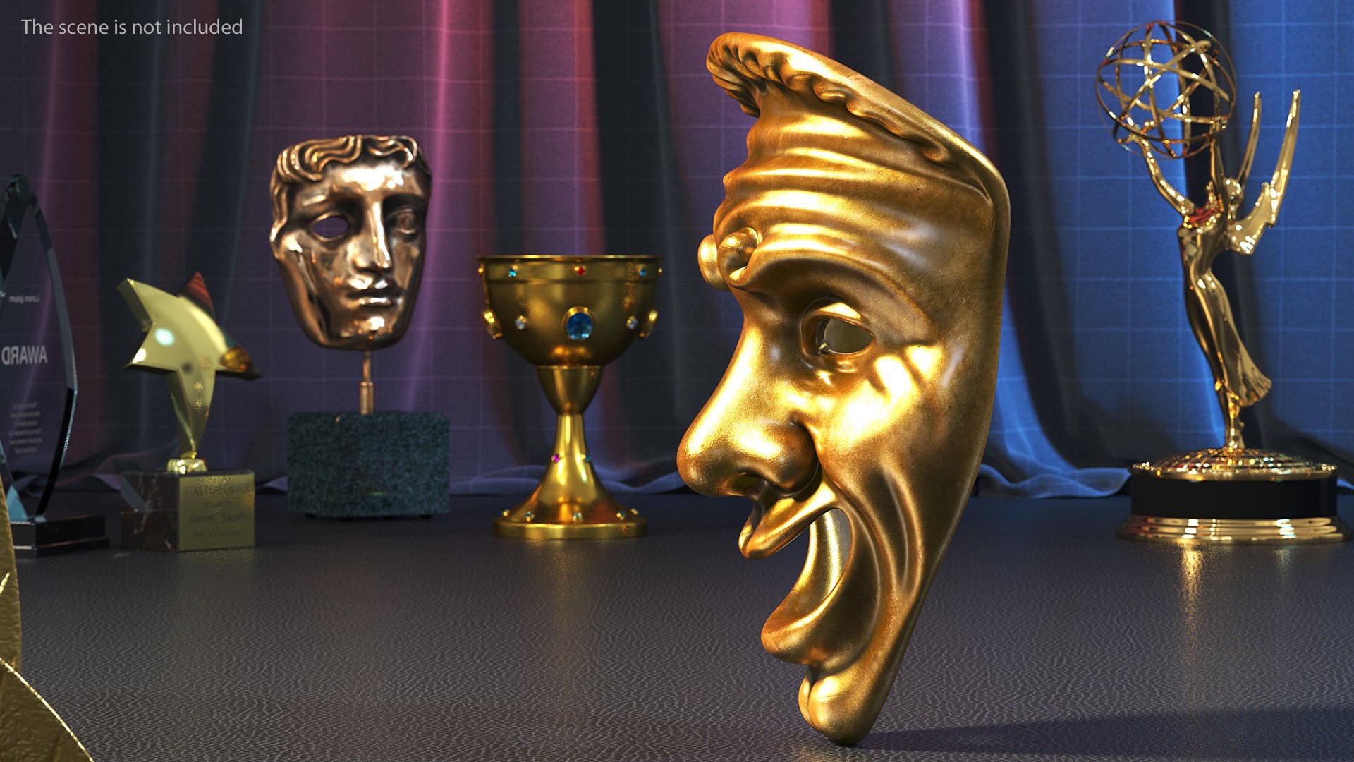 3D Model Comedy Mask - TurboSquid 2091644