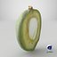 Fresh Almond Cross Section - 3D Scanned
