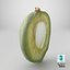 Fresh Almond Cross Section - 3D Scanned
