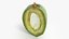 Fresh Almond Cross Section - 3D Scanned