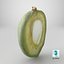 Fresh Almond Cross Section - 3D Scanned