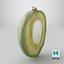 Fresh Almond Cross Section - 3D Scanned