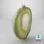 Fresh Almond Cross Section - 3D Scanned