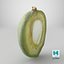 Fresh Almond Cross Section - 3D Scanned