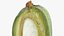 Fresh Almond Cross Section - 3D Scanned