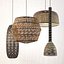 ay illuminate rattan lamp set