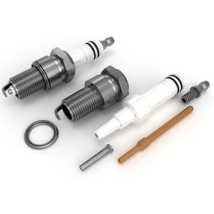 3d spark plugs model