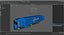 Electric Truck with PepsiCo Trailer Rigged for Maya
