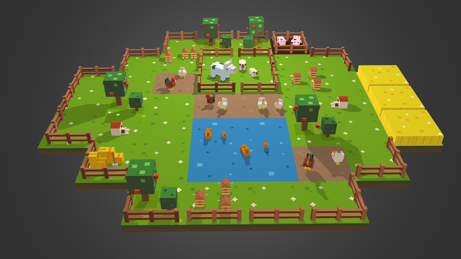 3D Farm Animals - TurboSquid 1633413