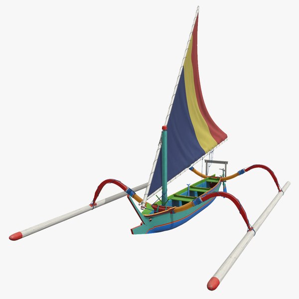 3D Jukung Traditional Boat