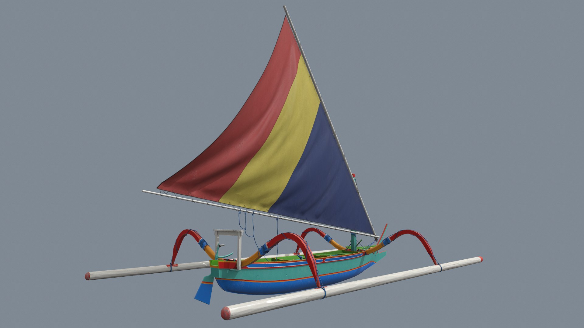 3D Jukung Traditional Boat - TurboSquid 2083306