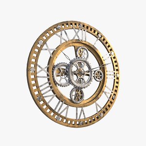 Steampunk Clock Grunge