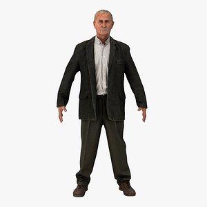 Man in Business Suit T-Pose 3D Model $149 - .3ds .blend .c4d .fbx .ma .obj  .max .unitypackage .upk .gltf - Free3D