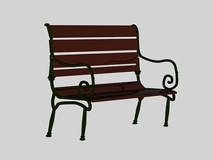 3d bench model
