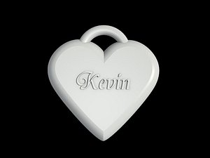 heart necklace 3d 3ds