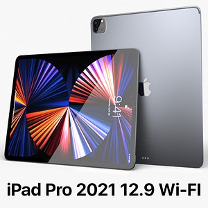 3D Apple iPad Pro 12-9-inch 2021 Wi-Fi model