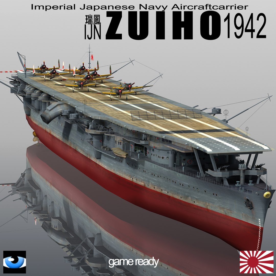 3D Japanese Zuiho 1942 Model - TurboSquid 1348232