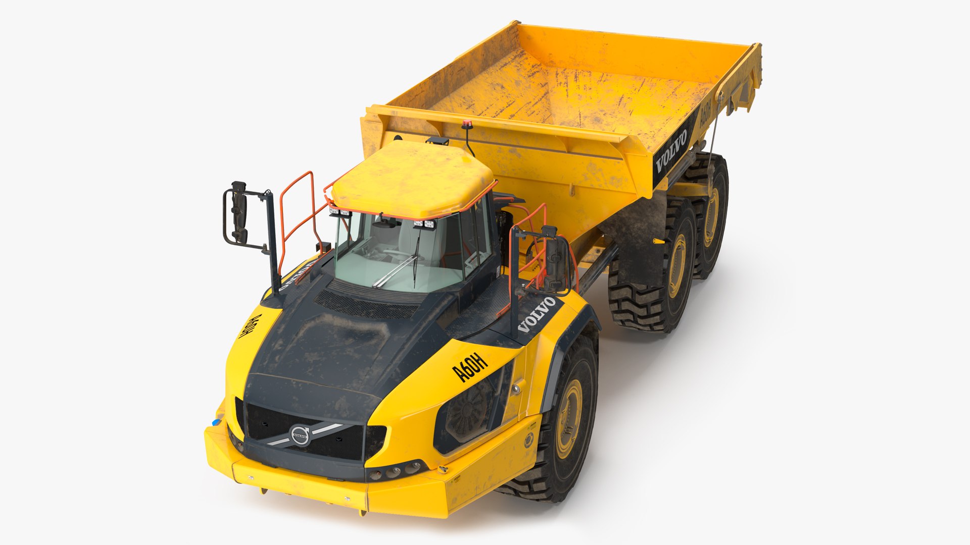Volvo A60H Truck Dirty 3D model preview