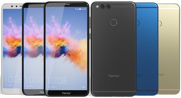 3D realistic honor 7x colors model