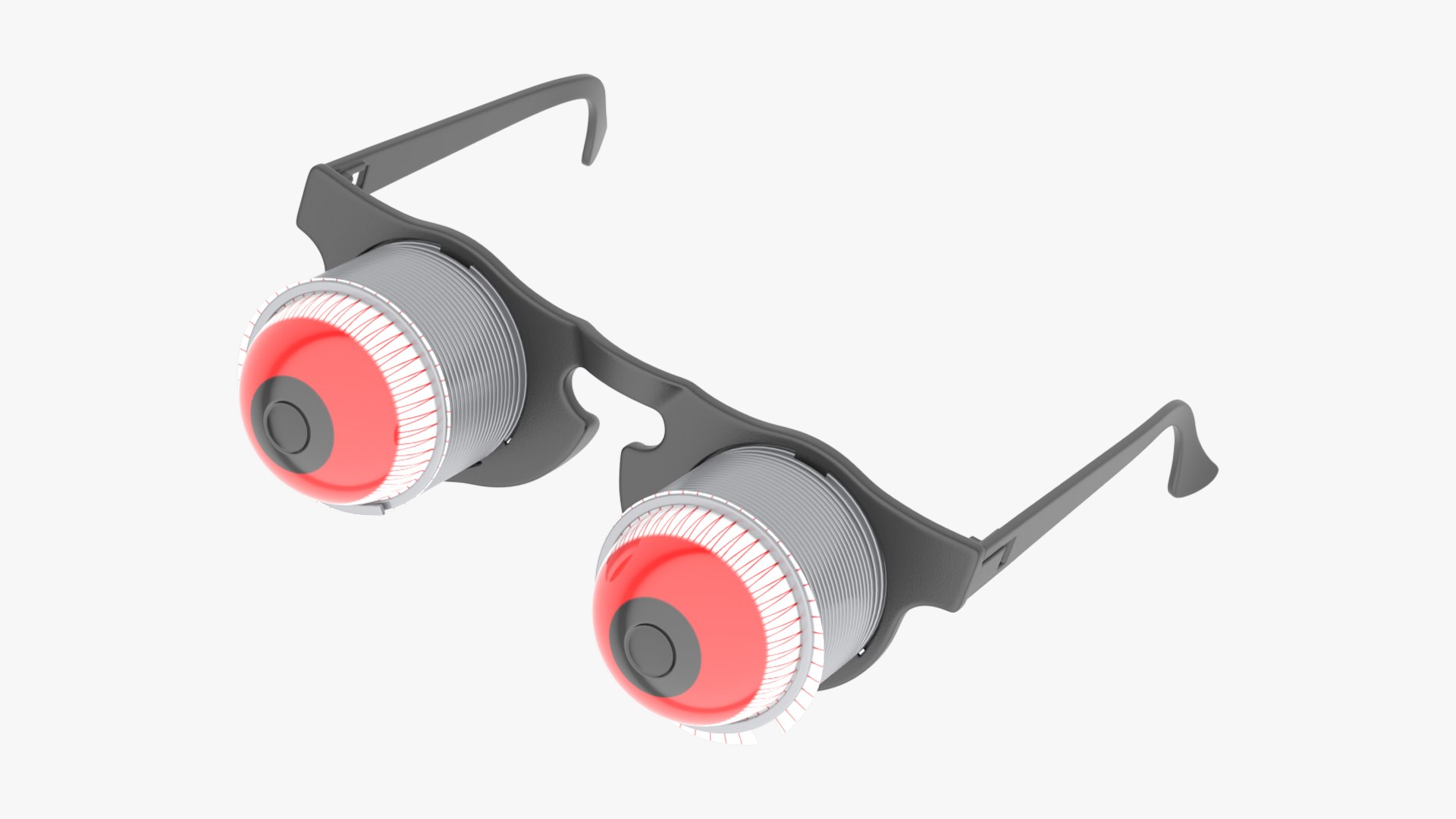 Pop Out Eyeball Glasses 3D model preview