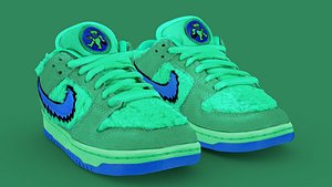 3D Grateful Dead X Nike Air Jordan Sb Dunk Low 3D Model