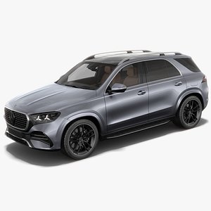 Mercedes-Benz GLE AMG-line 2027 with interior 3D model