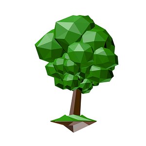 Low poly tree