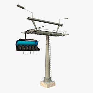 chairlift tower 3D model