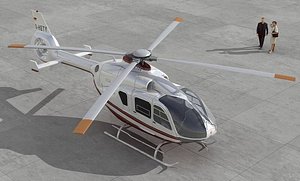 3D nice eurocopter ec 135 model