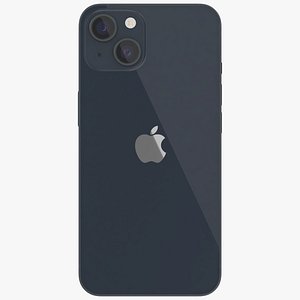 Midnight Apple iPhone 13 3D model