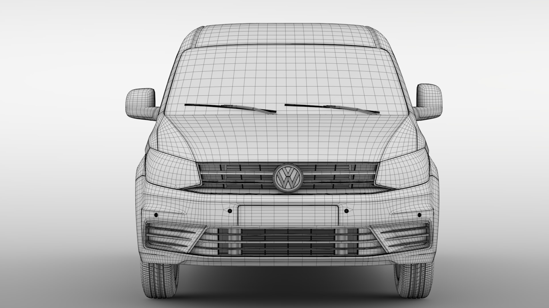 3D volkswagen caddy panel model - TurboSquid 1197507