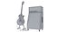E-Gitarre mit Verstärker