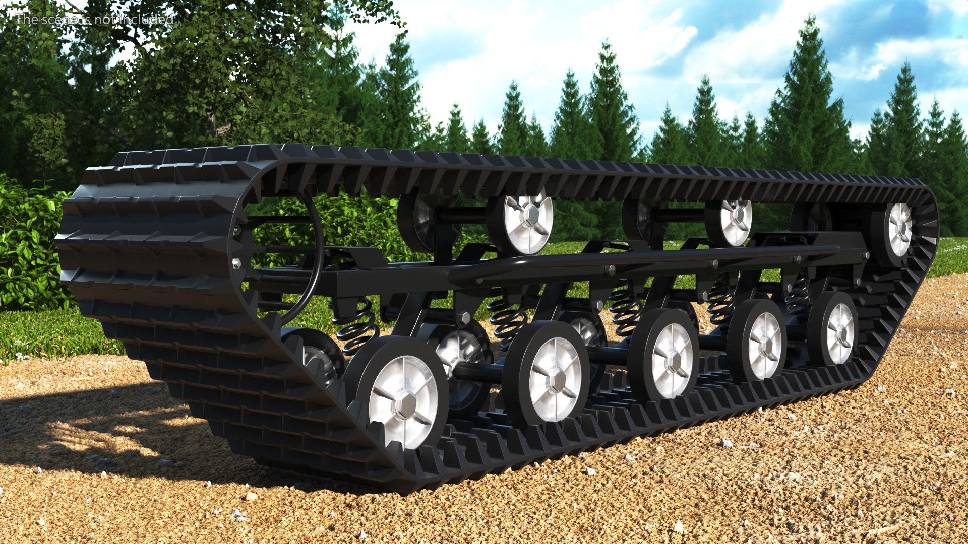 ATV Track 3D Model - TurboSquid 2002533