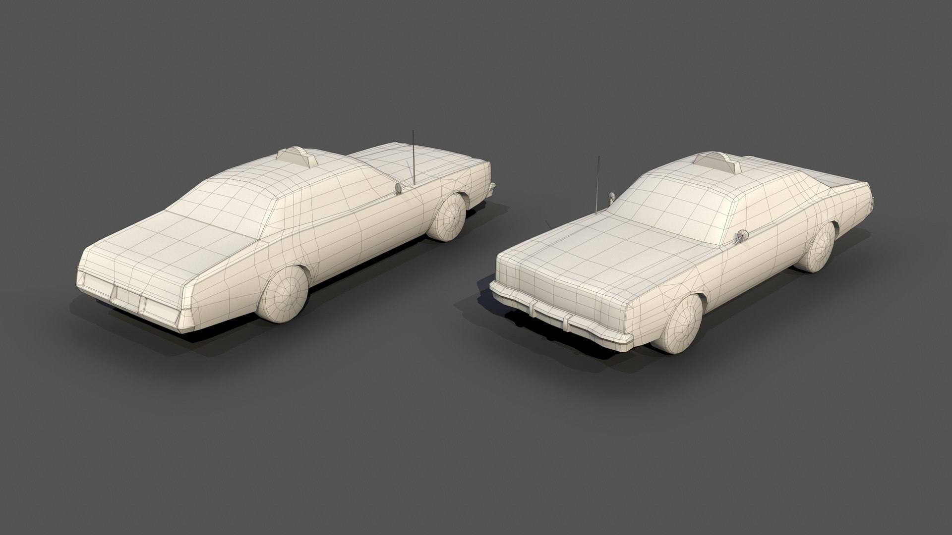 Dodge Monaco 1977 Taxi Model - TurboSquid 1706723