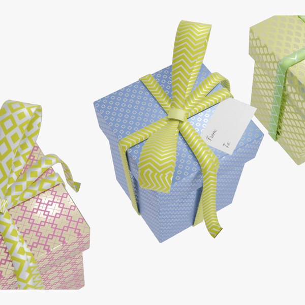 3D Christmas Present - 3 Variations model - TurboSquid 2005291
