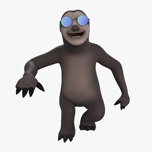 3D sloth dance ar model
