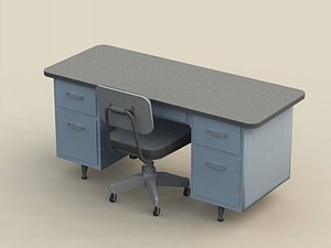 60 s desk chair 3D model