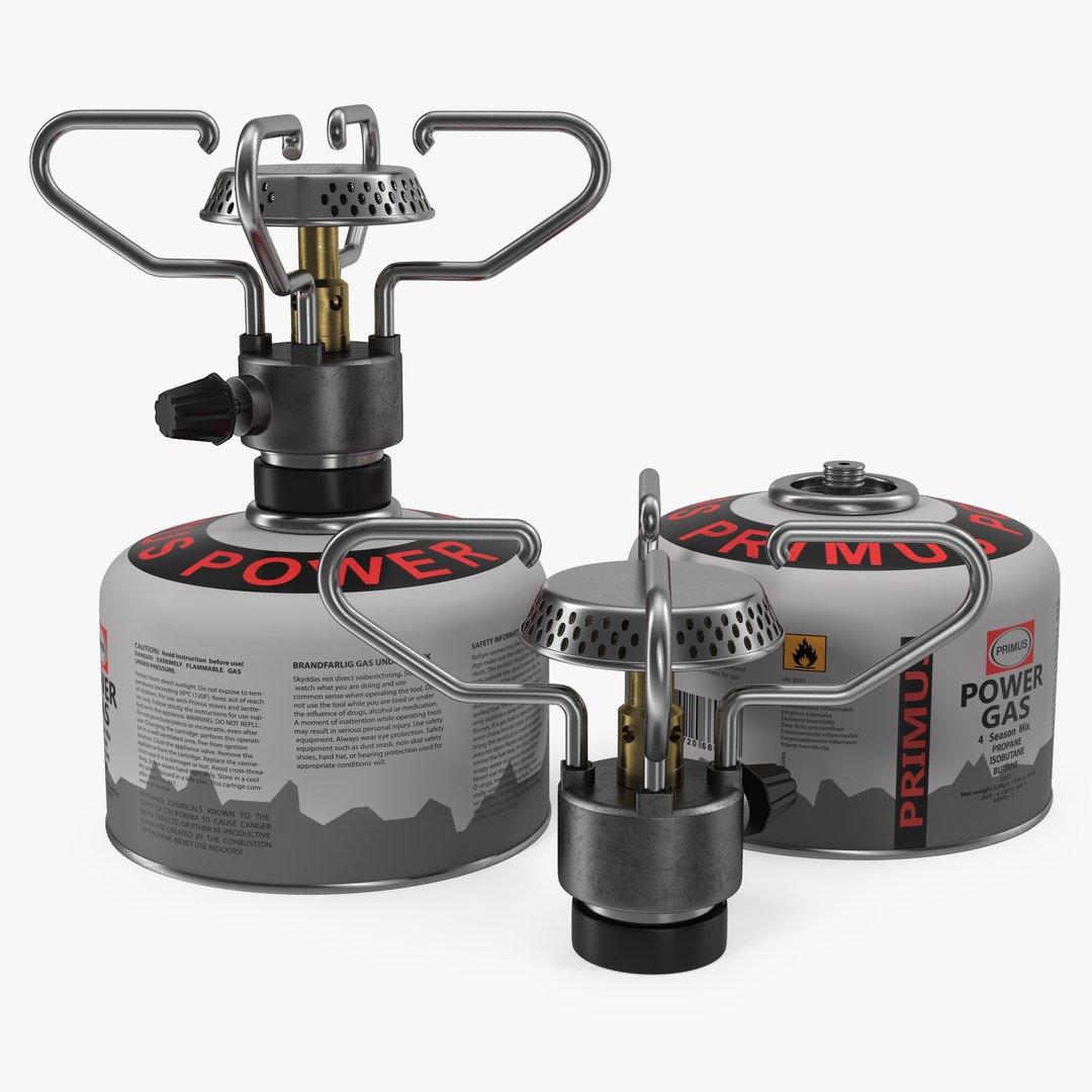 Portable Camping Gas Stove 3D Model 3D model preview