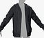 Black Open Hoodie Style 1