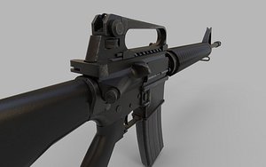 M16 Assault Rifle Low-poly